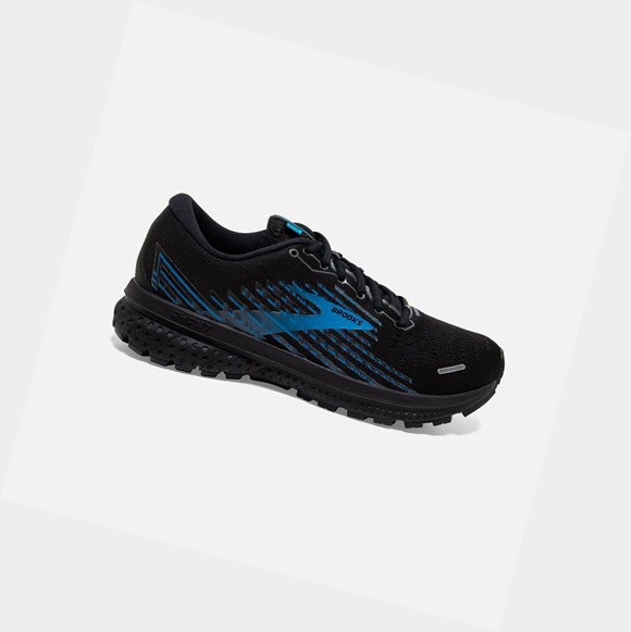 Men's Brooks Ghost 13 GTX Road Running Shoes Black / Grey / Blue | 2197GHDVY