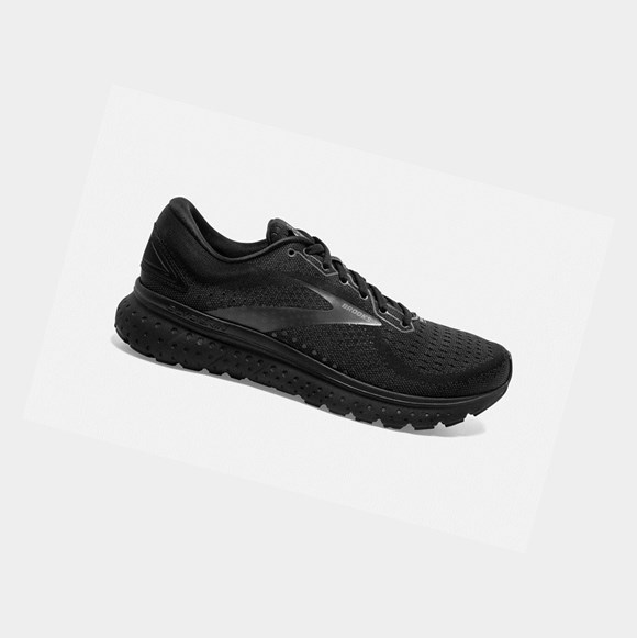 Men's Brooks Glycerin 18 Road Running Shoes Black / Ebony | 3429UWEBO