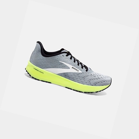 Men's Brooks Hyperion Tempo Trainers Grey / Black / Nightlife | 6042PUZAC