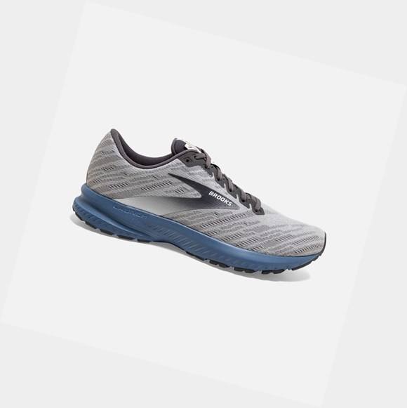 Men's Brooks Launch 7 Road Running Shoes Antarctica / Black / Stellar | 3987INURL