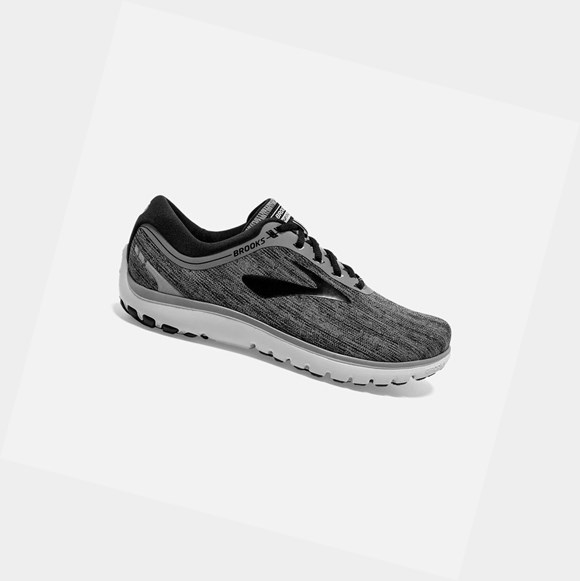 Men's Brooks PureFlow 7 Road Running Shoes Primer / Black / Oyster | 8023ERHDO