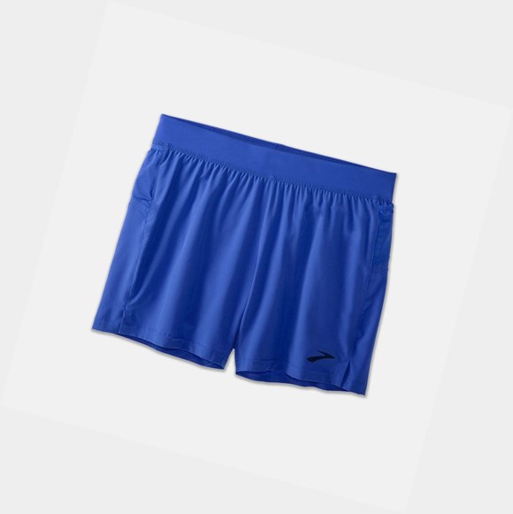 Men's Brooks Sherpa 5" Bottoms Amparo Blue | 9568EJYBU