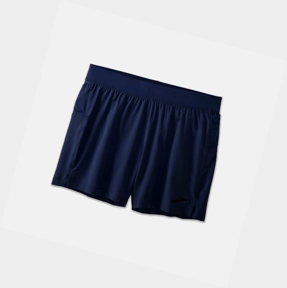 Men's Brooks Sherpa 5" Bottoms Navy | 2305AGDBN