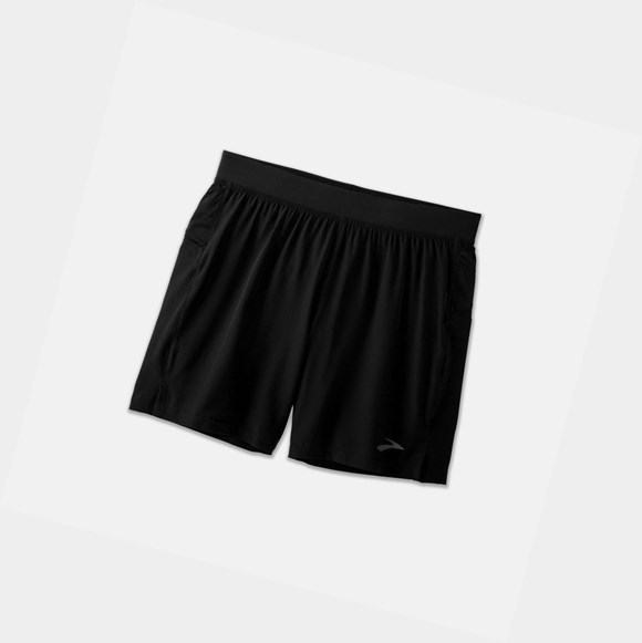 Men's Brooks Sherpa 7" Bottoms Black | 1208REQCF