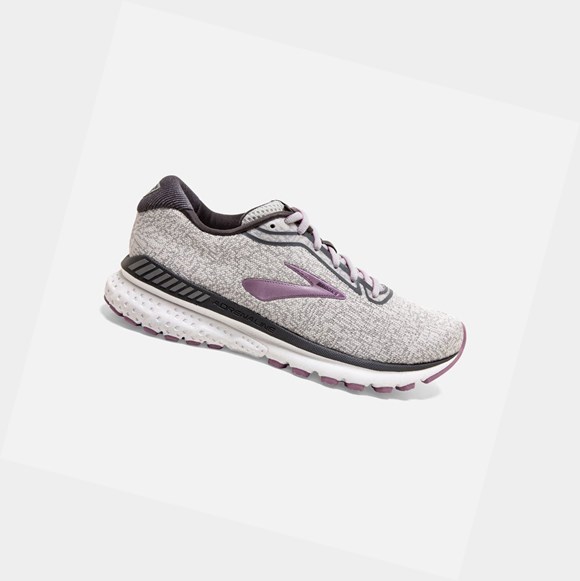 Women's Brooks Adrenaline GTS 20 Road Running Shoes Grey / White / Valerian | 2897KAHTD