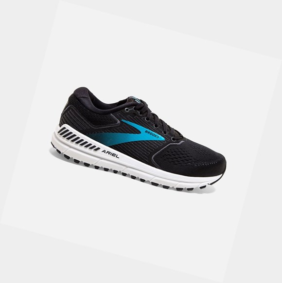 Women's Brooks Ariel '20 Walking Shoes Black / Ebony / Blue | 0168BGWDJ