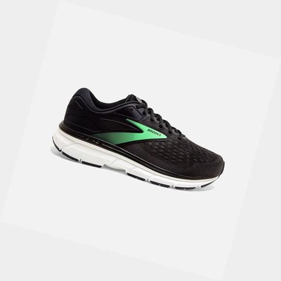 Women's Brooks Dyad 11 Road Running Shoes Black / Ebony / Green | 9107WRUMA