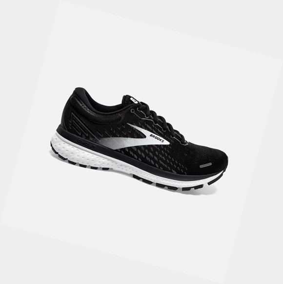 Women's Brooks Ghost 13 Road Running Shoes Black / Blackened Pearl / White | 7809CZEYD