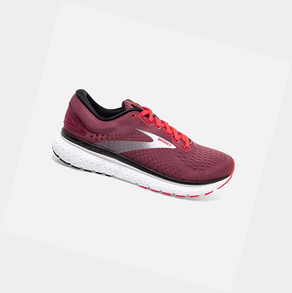 Women's Brooks Glycerin 18 Road Running Shoes Nocturne / Coral / White | 3142RNBWM