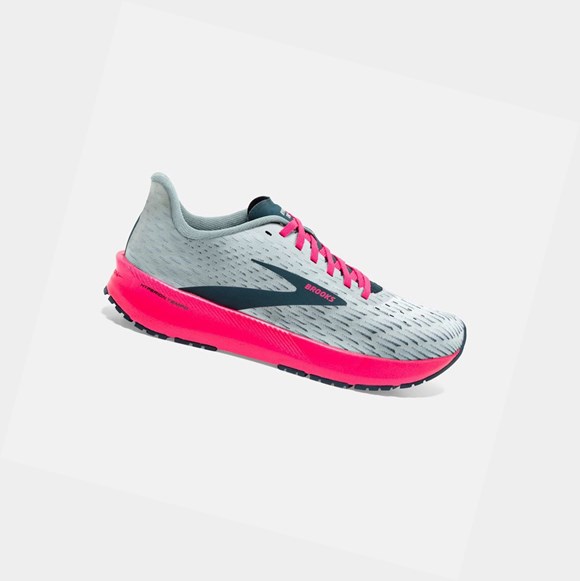 Women's Brooks Hyperion Tempo Road Running Shoes Ice Flow / Navy / Pink | 4578BFWLI