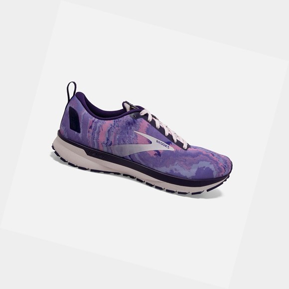 Women's Brooks Revel 4 Road Running Shoes Orchid / Purple / Black | 9241CLRDQ