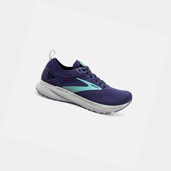 Women's Brooks Ricochet 3 Road Running Shoes Peacoat / Ribbon / Blue Tint | 1709PCTKZ