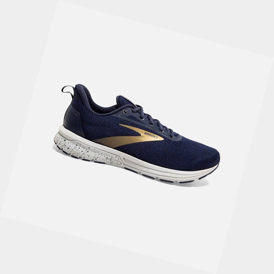 Men\'s Brooks Anthem 3 Road Running Shoes Navy / Grey / Gold | 5839SYPZK