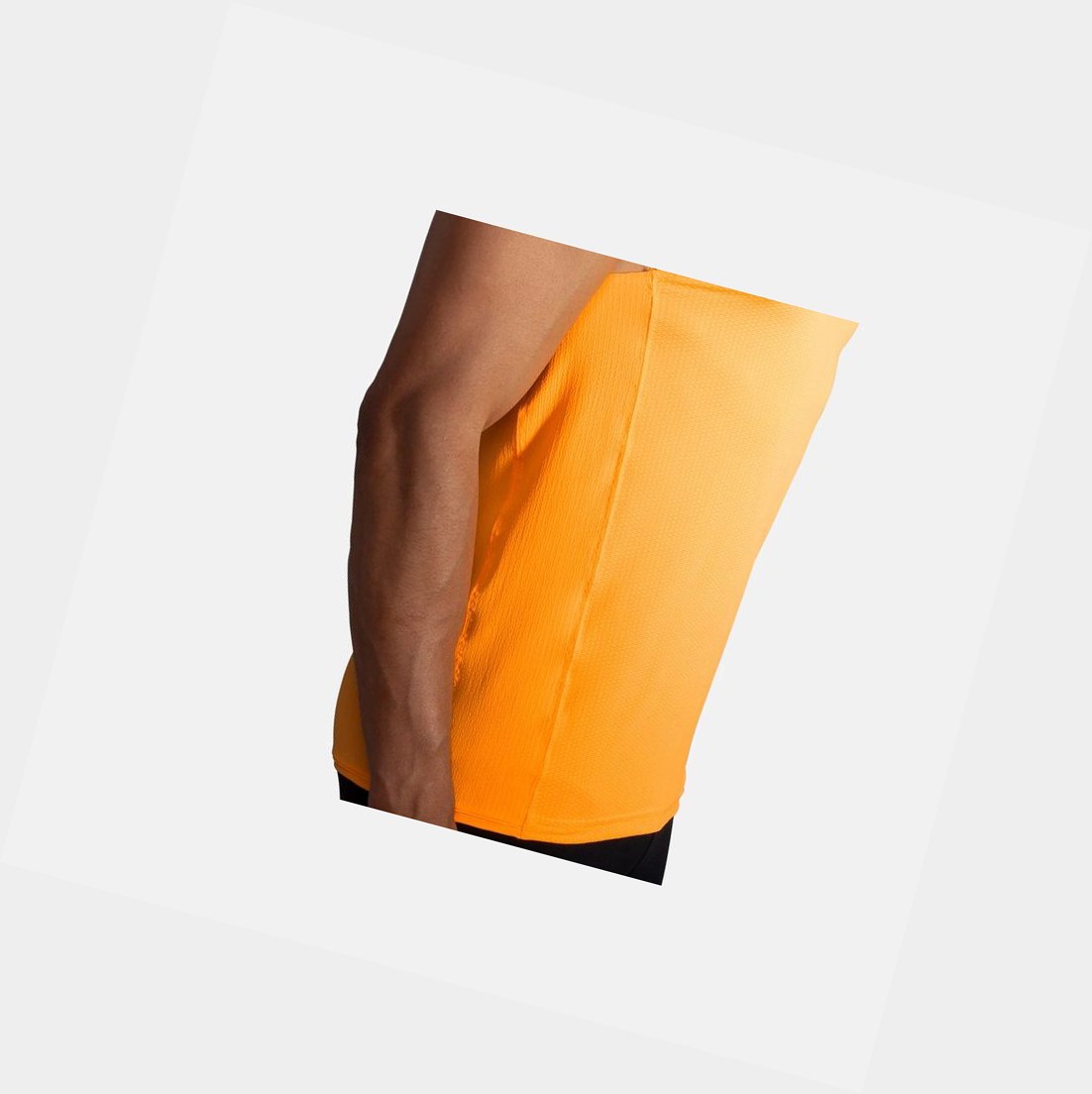 Men's Brooks Atmosphere Singlet Tops Fluoro Orange | 3027DGTPU