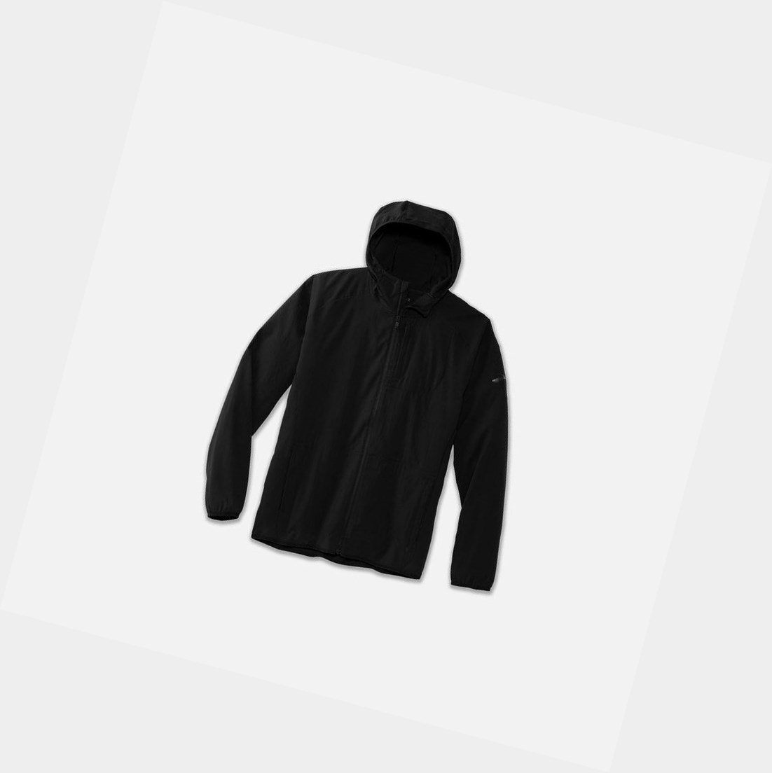 Men's Brooks Canopy Outerwear Black | 6895LHSVB