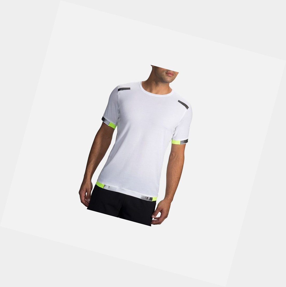 Men's Brooks Carbonite Sleeve Tops Luminosity | 4872ZPOHD