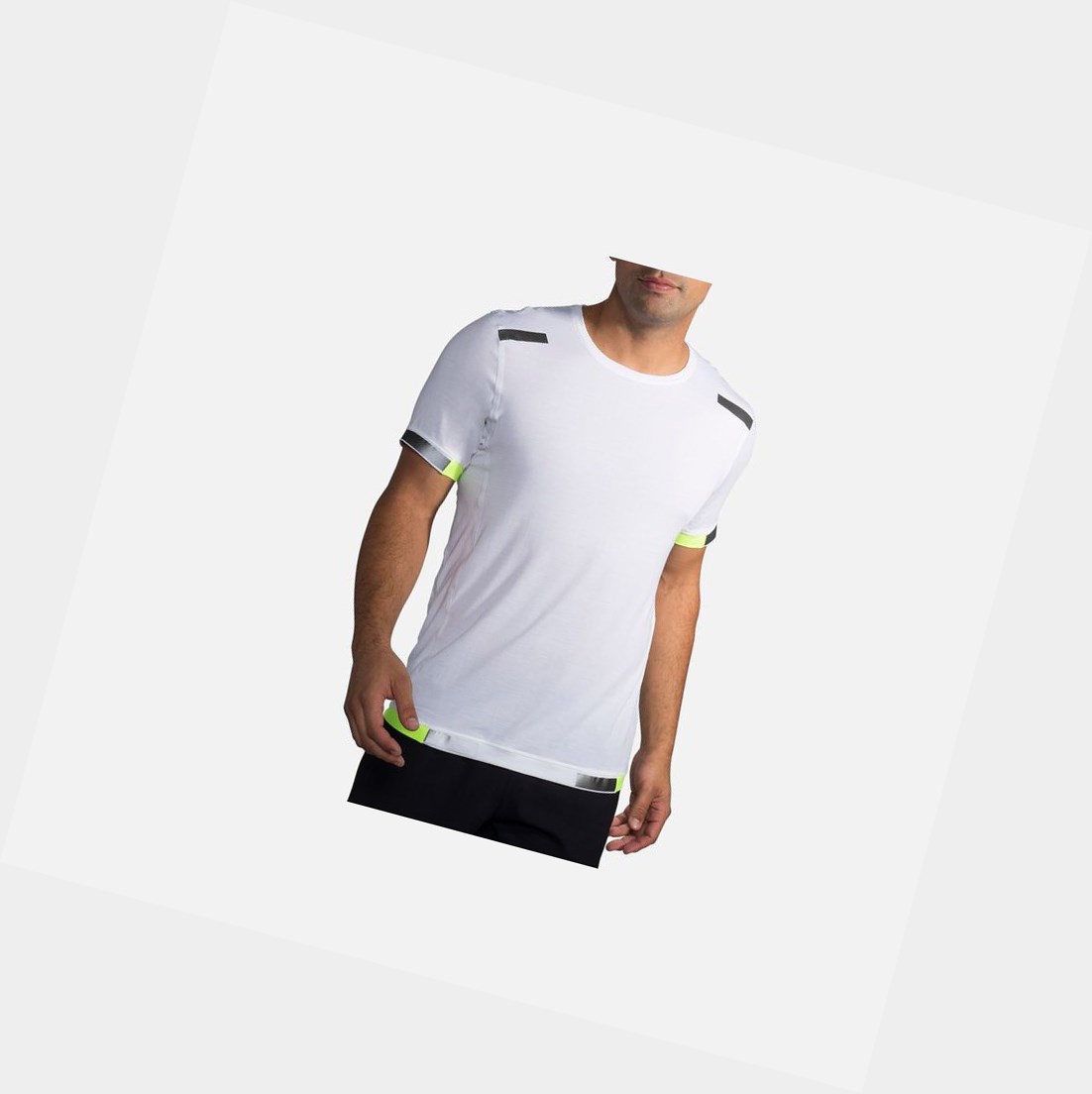 Men's Brooks Carbonite Sleeve Tops Luminosity | 4872ZPOHD