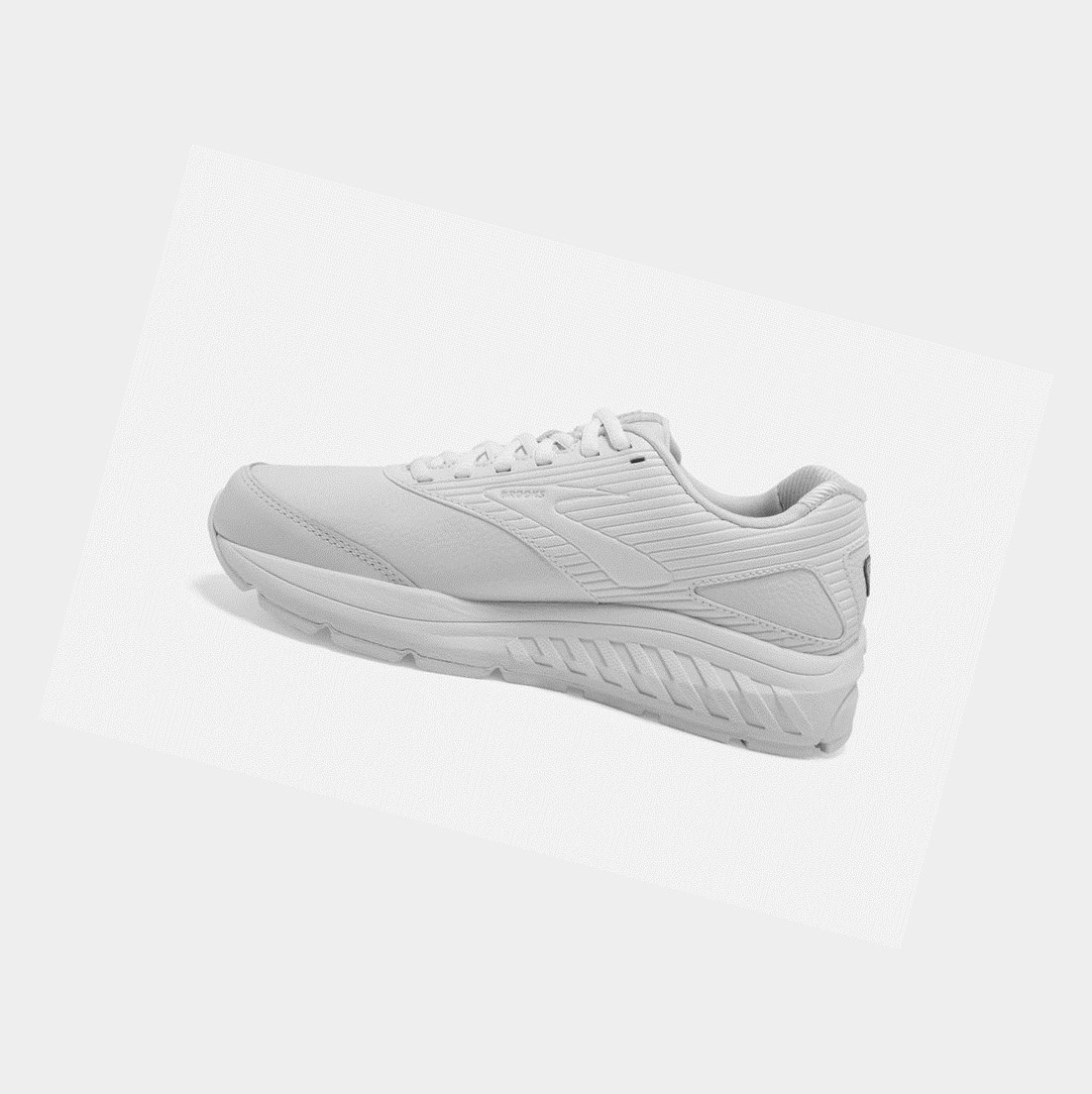 Women's Brooks Addiction Walker 2 Walking Shoes White / White | 4031CZWUE