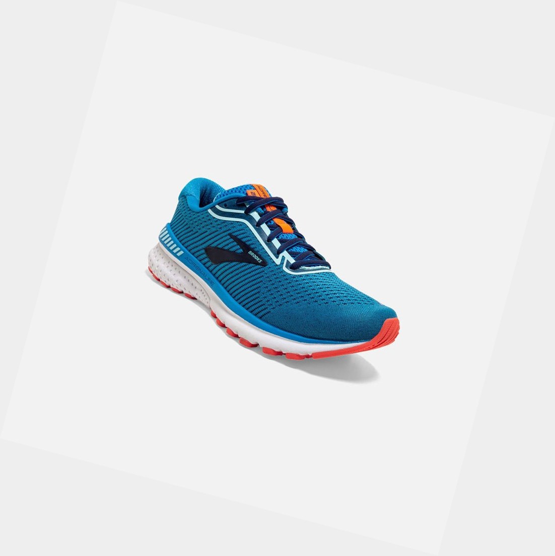 Women's Brooks Adrenaline GTS 20 Walking Shoes Blue / Navy / Coral | 1674NAEDQ