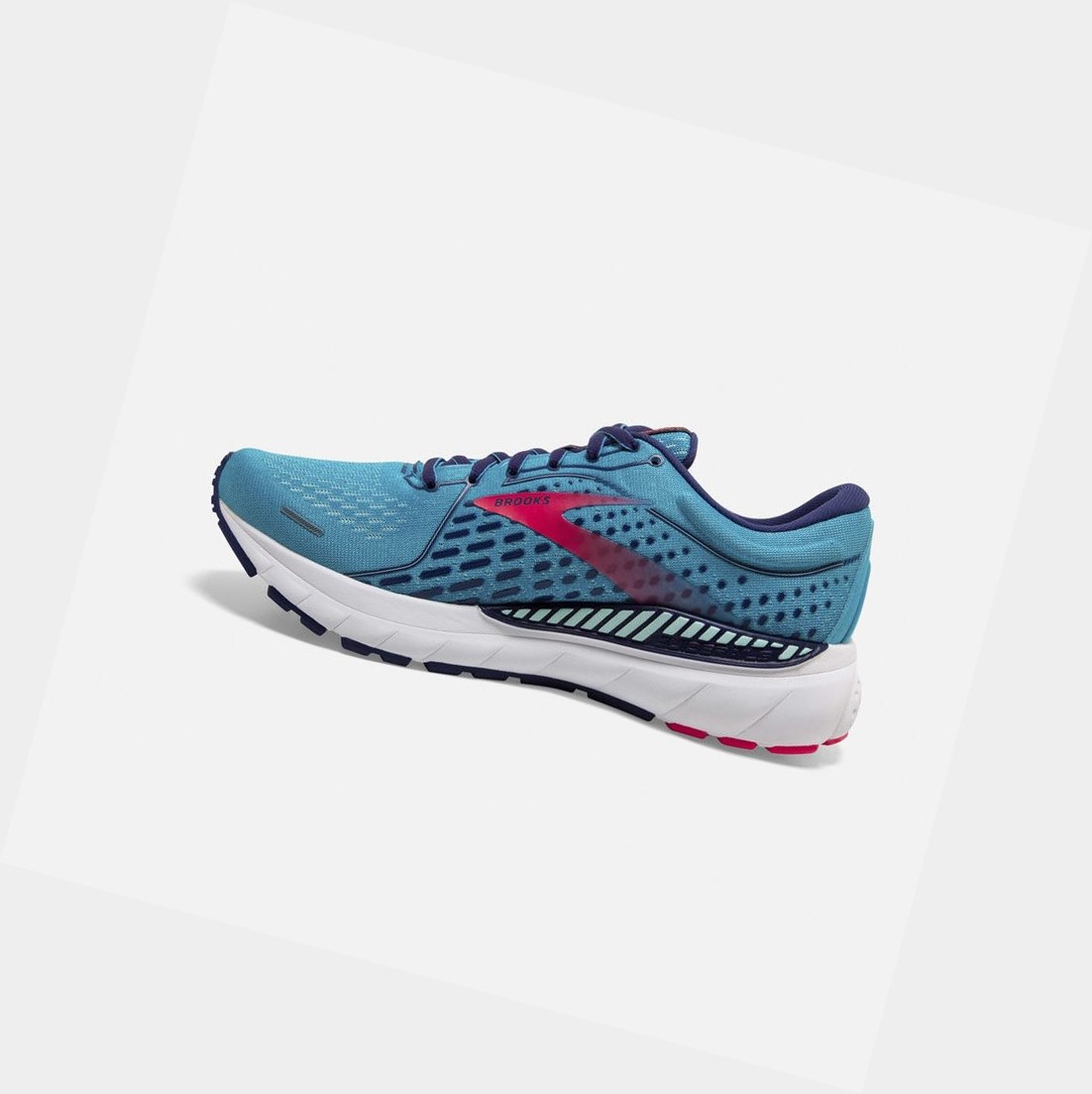 Women's Brooks Adrenaline GTS 21 Walking Shoes Horizon / Blue Ribbon / Pink | 1086JCQBX