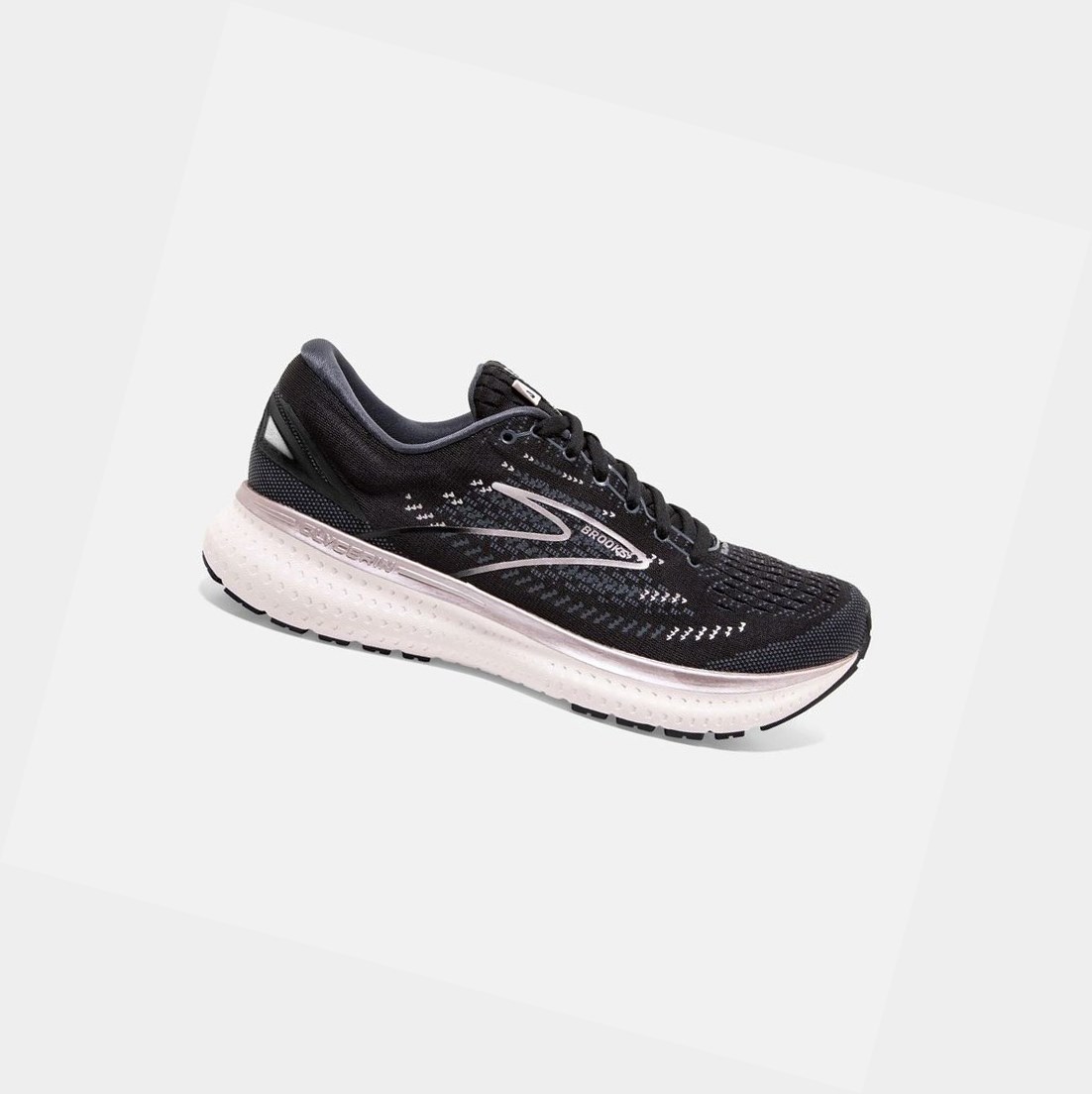 Women\'s Brooks Glycerin 19 Road Running Shoes Black / Ombre / Metallic | 8193MSDLU