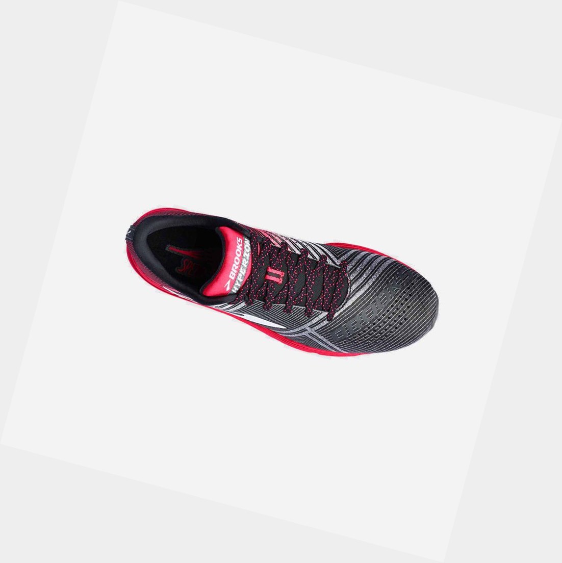 Women's Brooks Hyperion Road Running Shoes Black / Diva Pink / Diamond Yarn | 3958QIRXF