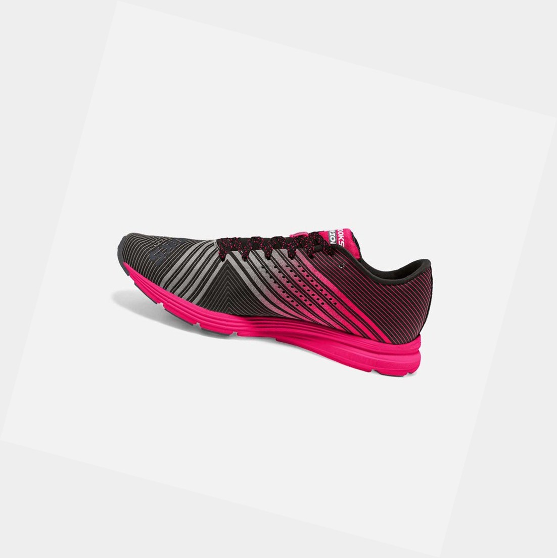 Women's Brooks Hyperion Road Running Shoes Black / Diva Pink / Diamond Yarn | 3958QIRXF