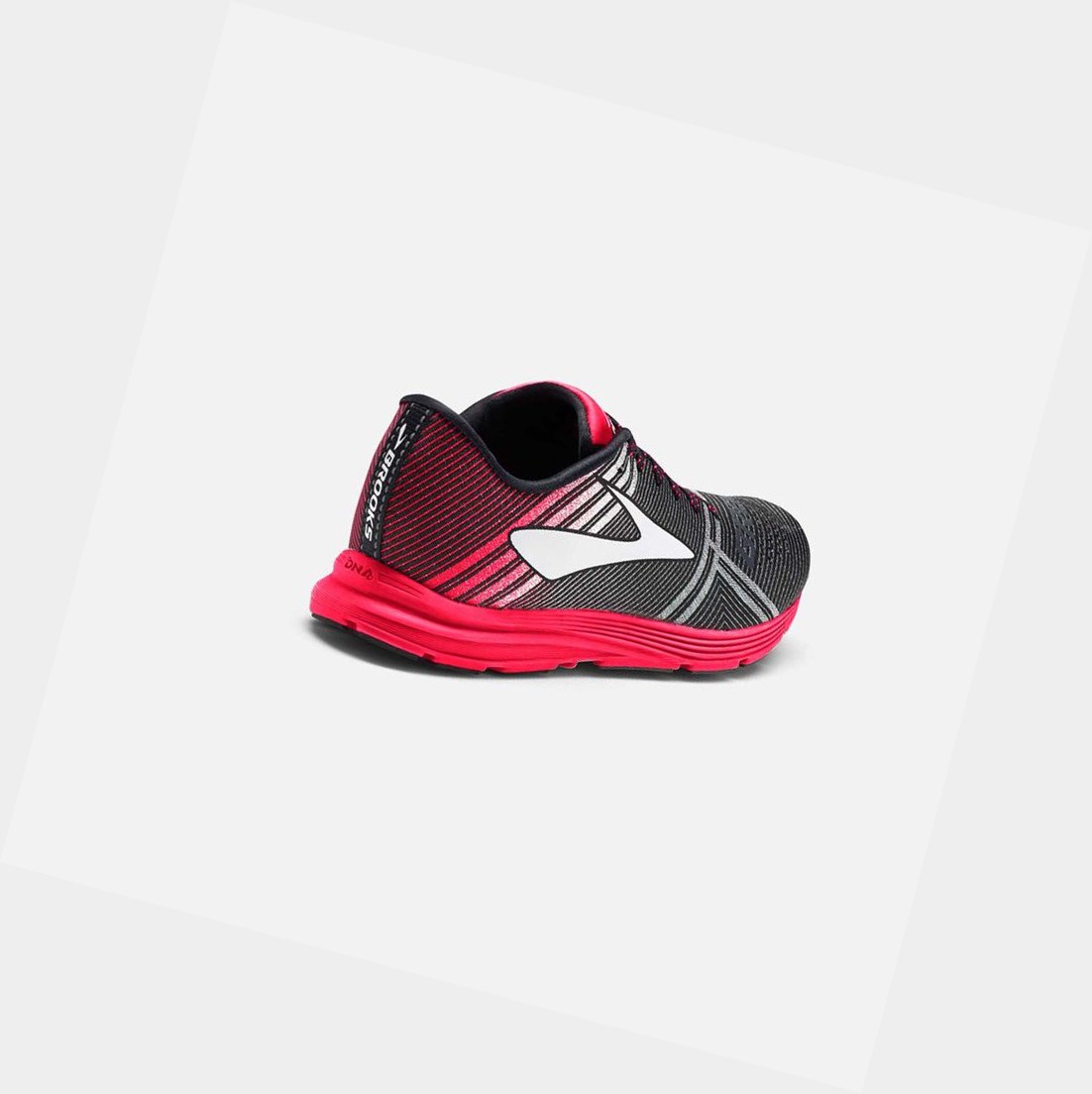 Women's Brooks Hyperion Road Running Shoes Black / Diva Pink / Diamond Yarn | 3958QIRXF