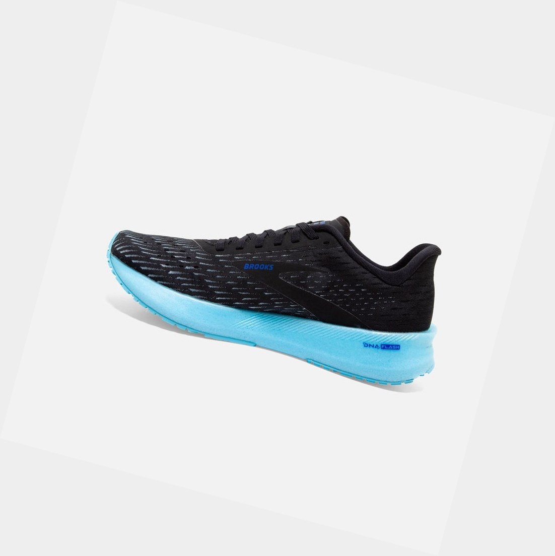 Women's Brooks Hyperion Tempo Road Running Shoes Black / Iced Aqua / Blue | 2543GBWKU