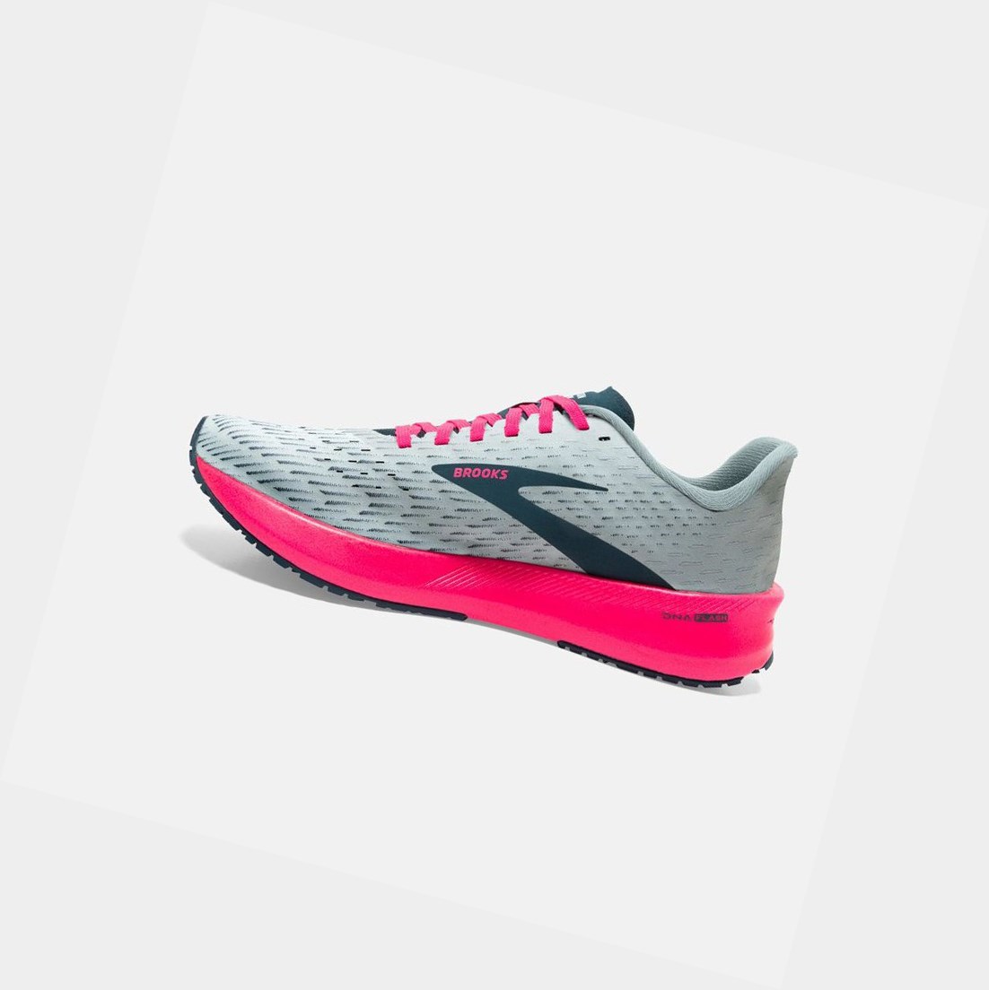 Women's Brooks Hyperion Tempo Road Running Shoes Ice Flow / Navy / Pink | 4578BFWLI