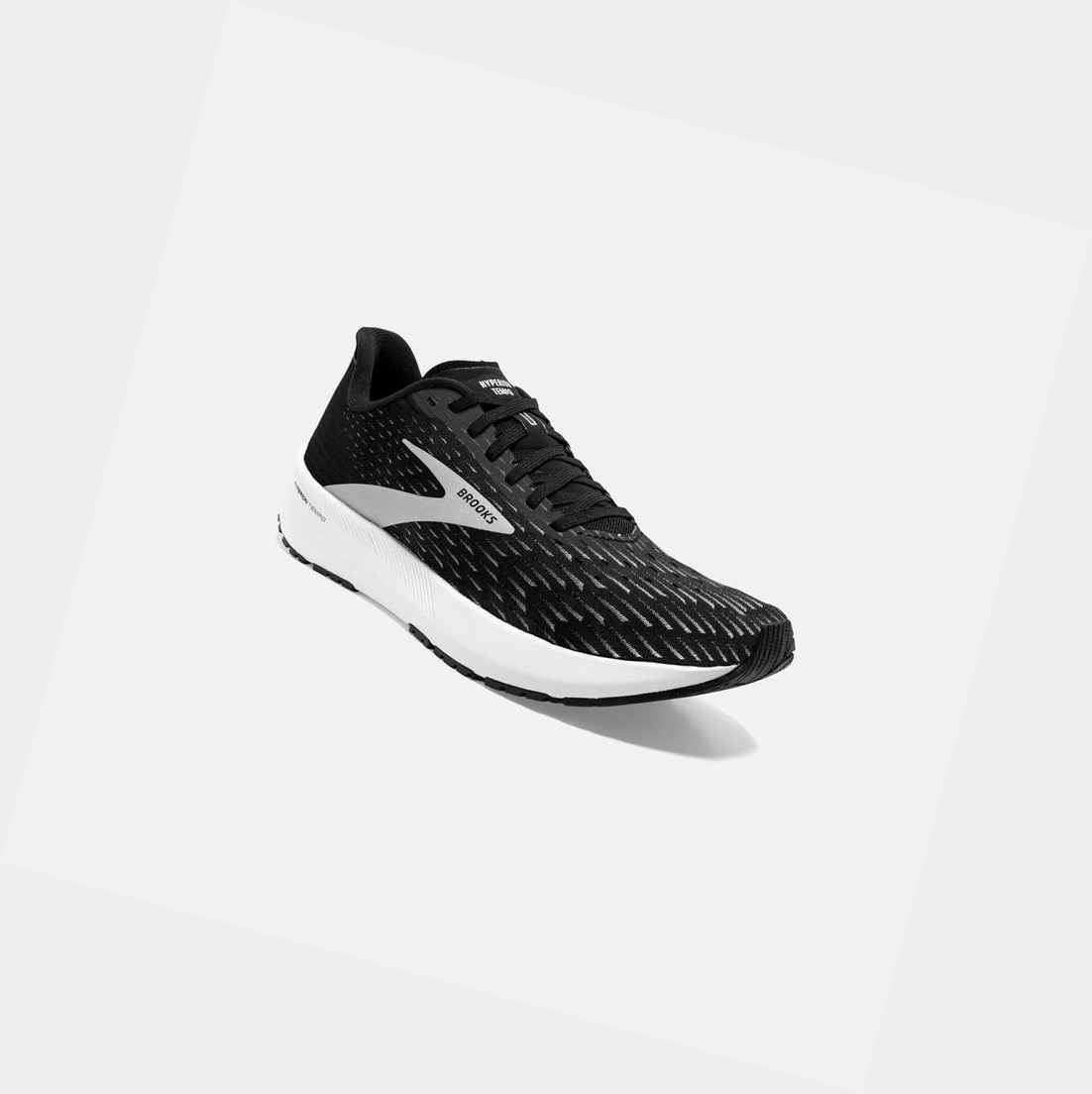 Women's Brooks Hyperion Tempo Trainers Black / Silver / White | 0513DCUOI