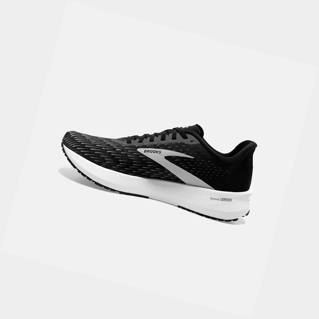 Women's Brooks Hyperion Tempo Trainers Black / Silver / White | 0513DCUOI