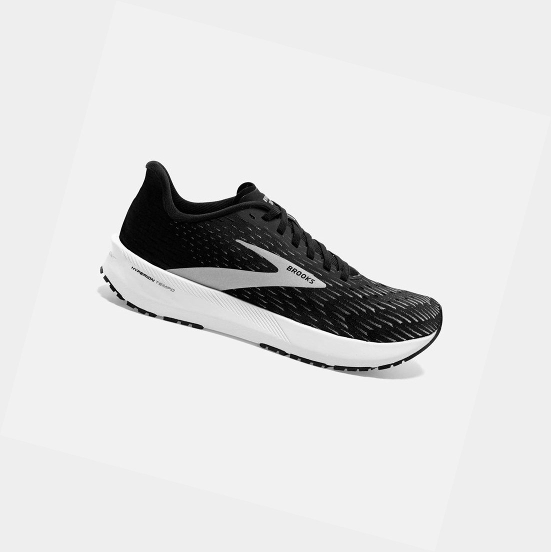 Women\'s Brooks Hyperion Tempo Trainers Black / Silver / White | 0513DCUOI