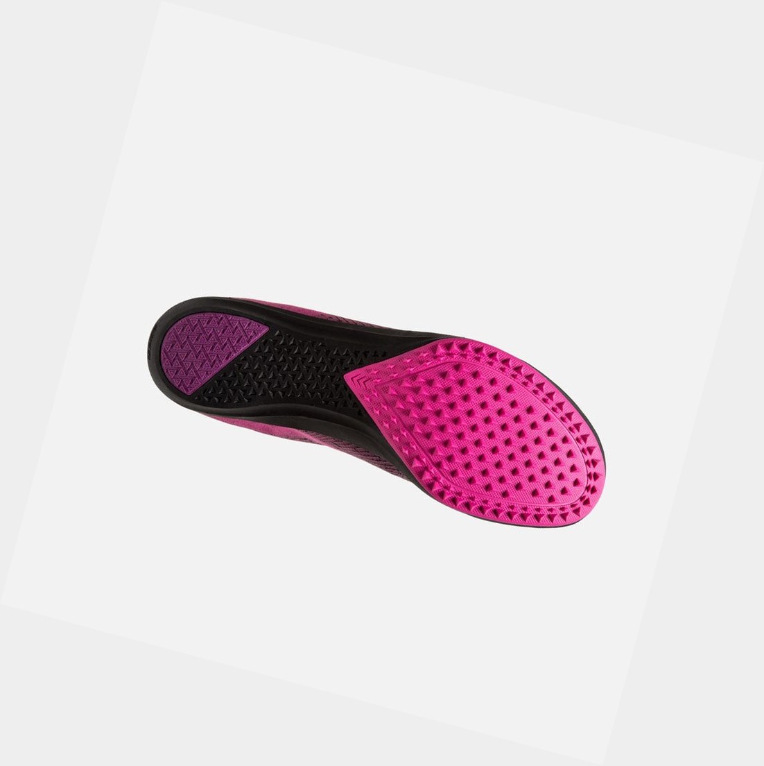 Women's Brooks Mach 19 Spikeless Trainers Black / Hollyhock / Pink | 1938ZIQXO